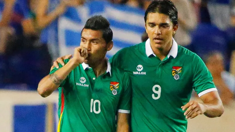 Cầu thủ Bolivia vô tư tận hưởng niềm vui chiến thắng trước Iraq