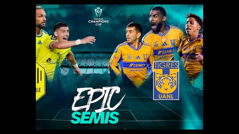 Cầu thủ Nashville và Tigres UANL đấu kịch tính trên sân cỏ